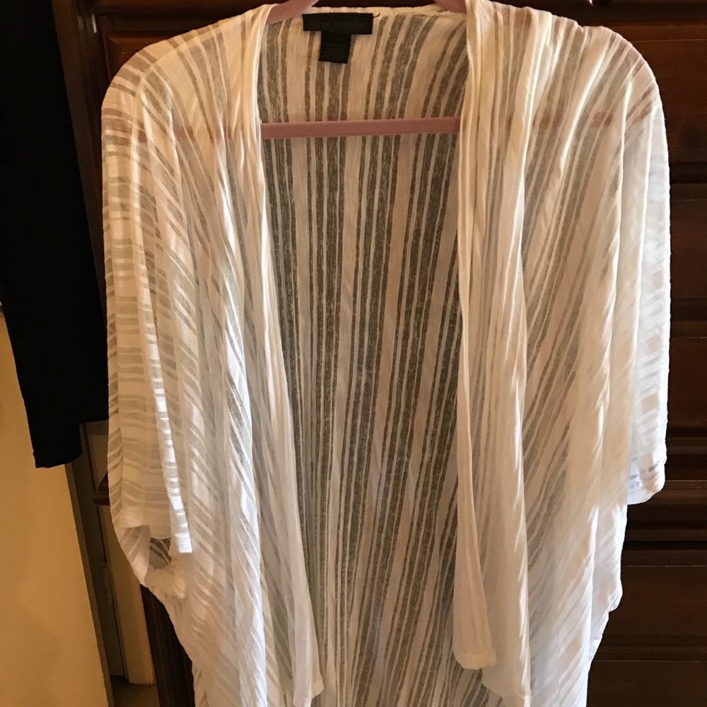 White Steve Madden thin lace cardigan
